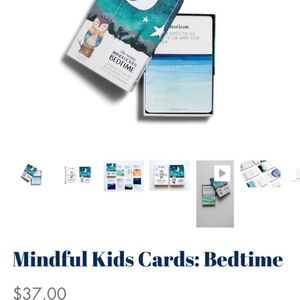 Mindful Kids Cards: Bedtime by - Blue and White